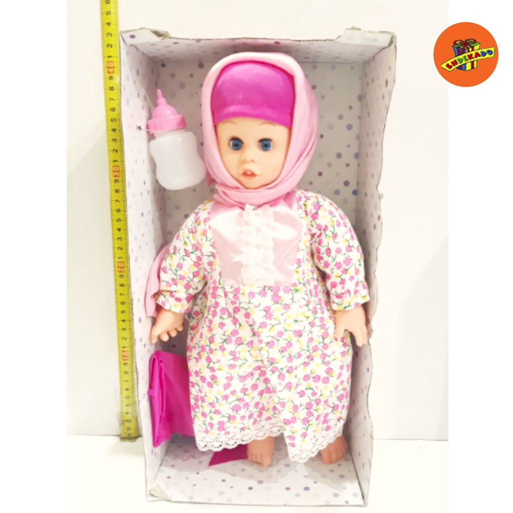 BONEKA ANNISA HIJAB CRYING &amp; LAUGHING - Boneka Anak Bayi Makassar