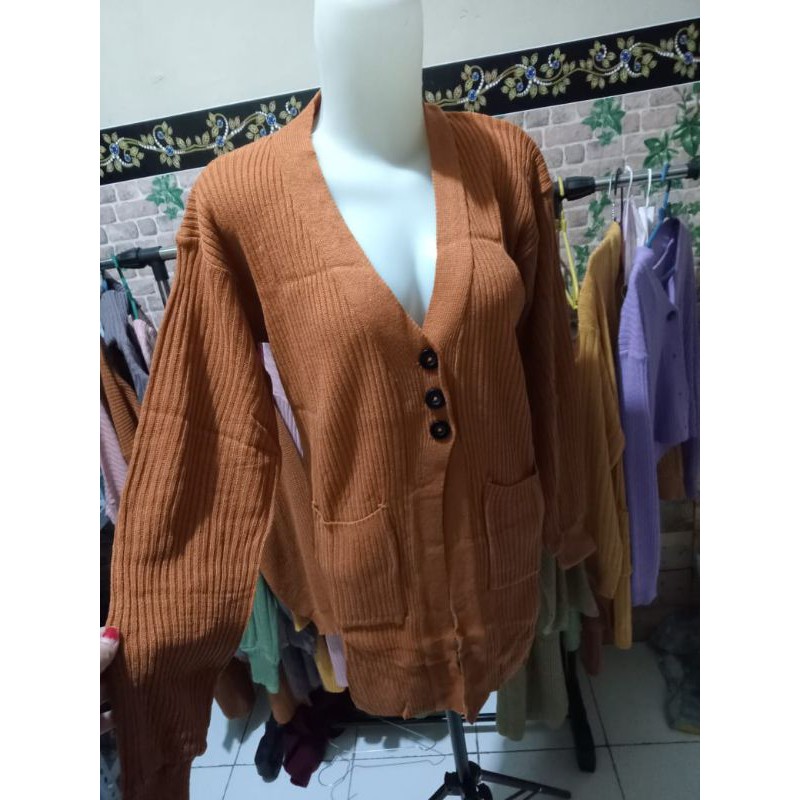 CARDIGAN CROP RAJUT KARDIGAN CARDY RAJUT CROP TOP