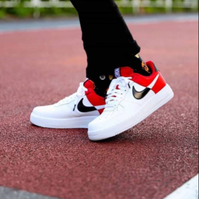 Nike Air Force 1 07 LV8xNBA University Red White Black
