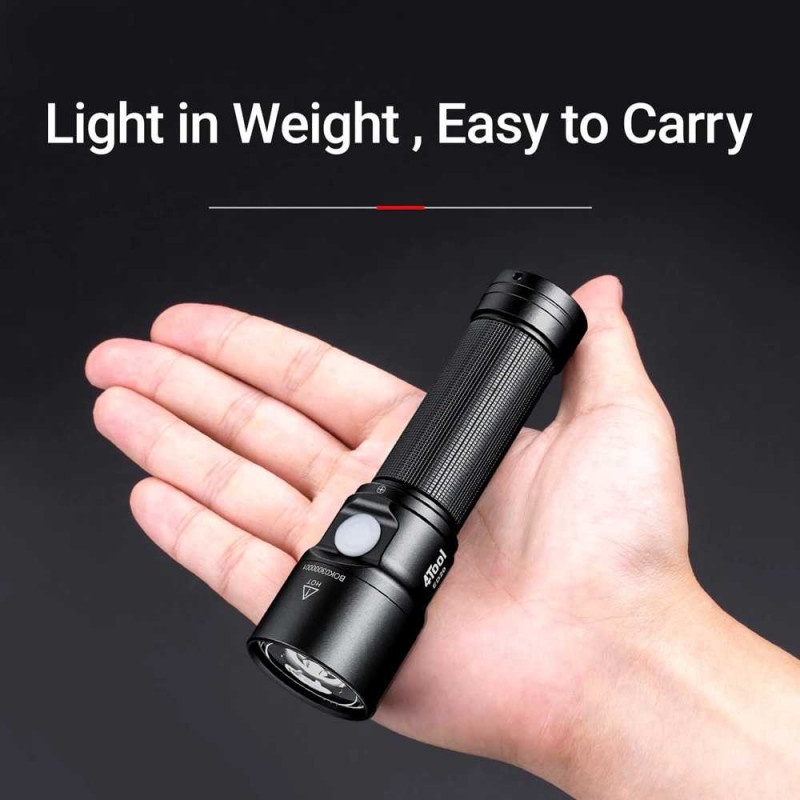 Senter LED Flashlight USB Rechargeable 4800mAh 261m 2200lm Waterproof