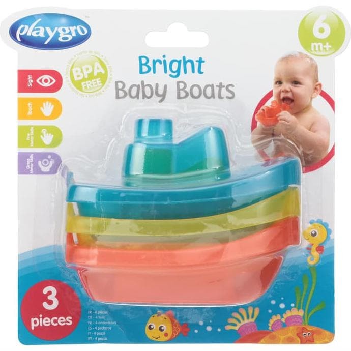 PLAYGRO Bright Baby Boats 114365 / Mainan Mandi Bayi