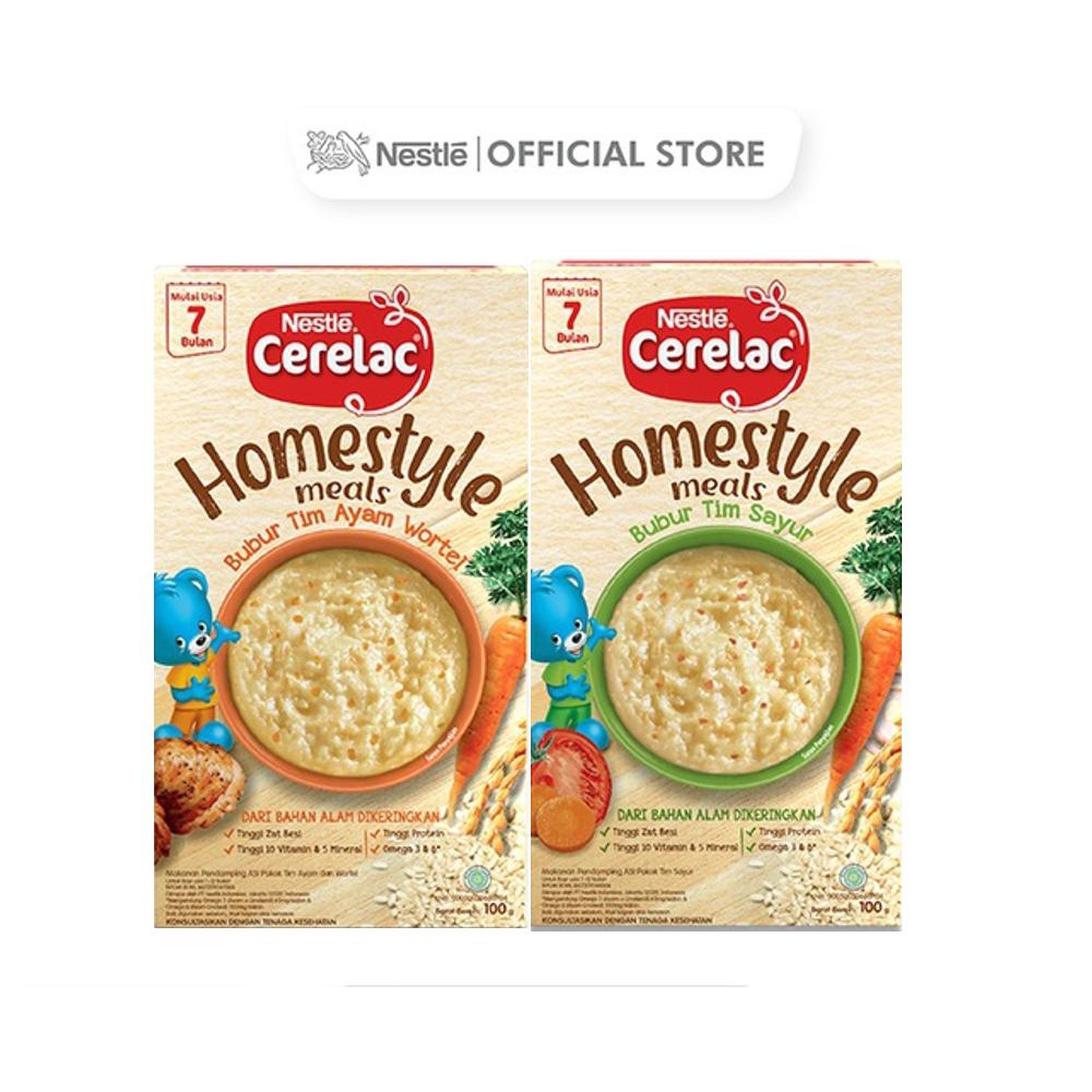 Nestle Cerelac Homestyle Meals 7+ / Makanan Bayi / Bubur Bayi