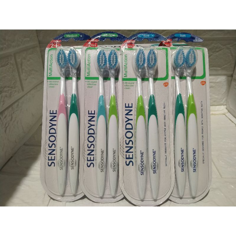 SENSODYNE SIKAT GIGI MULTI ACTION ISI 2PCS &amp; 3PCS