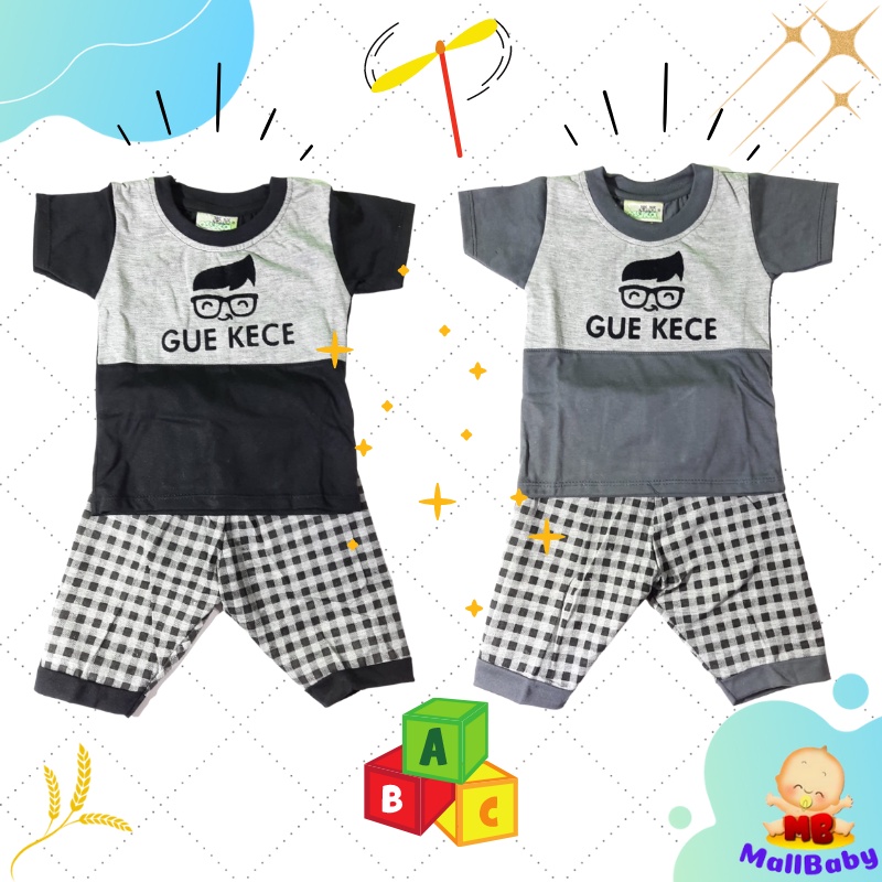 Baju Bayi Laki Laki Setelan Pakaian Bayi Keren Gue Kece