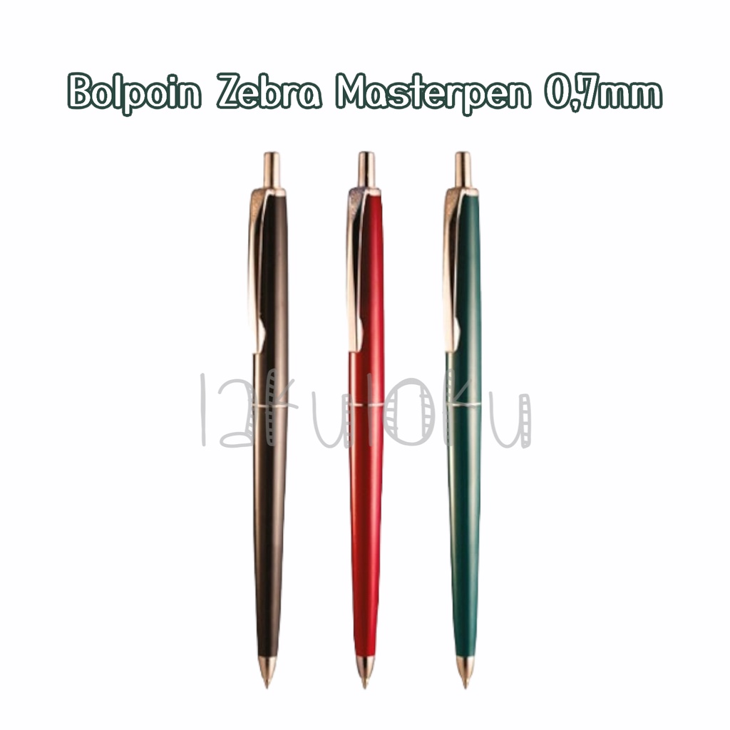 

Bolpoin Zebra Masterpen Tinta Hitam (1 PCS)