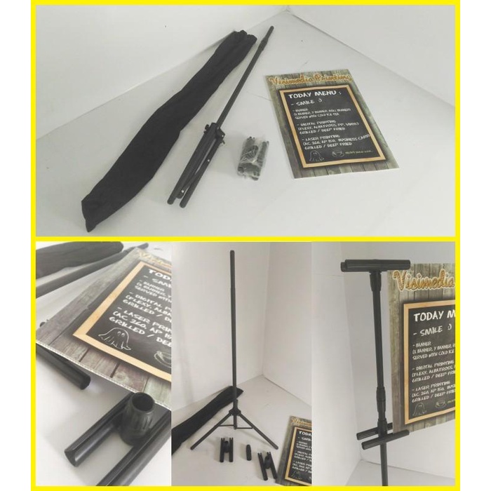 

Tripod Banner Display A2 Impraboard 5Mm + Sticker Vynil 094
