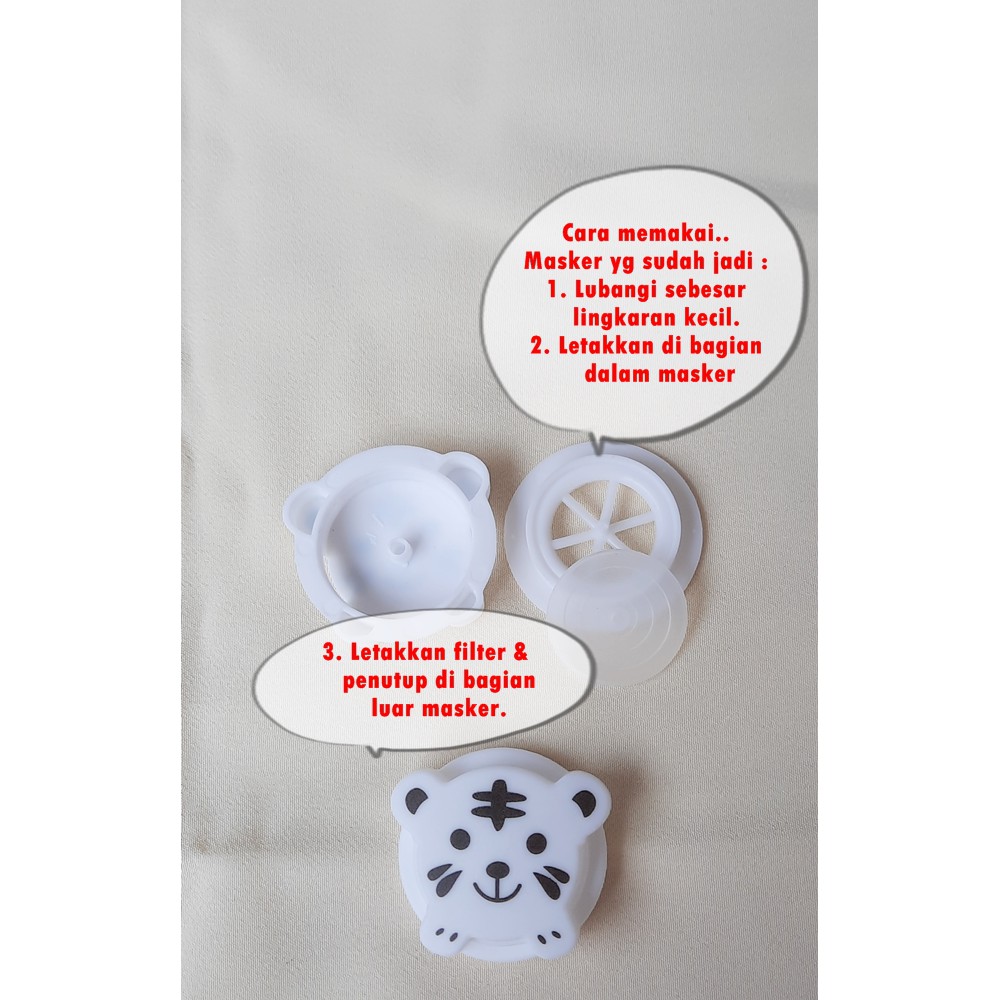 Katup Masker Anak KN95 / Filter Masker KN95 Anak - Breathing Valve respirator