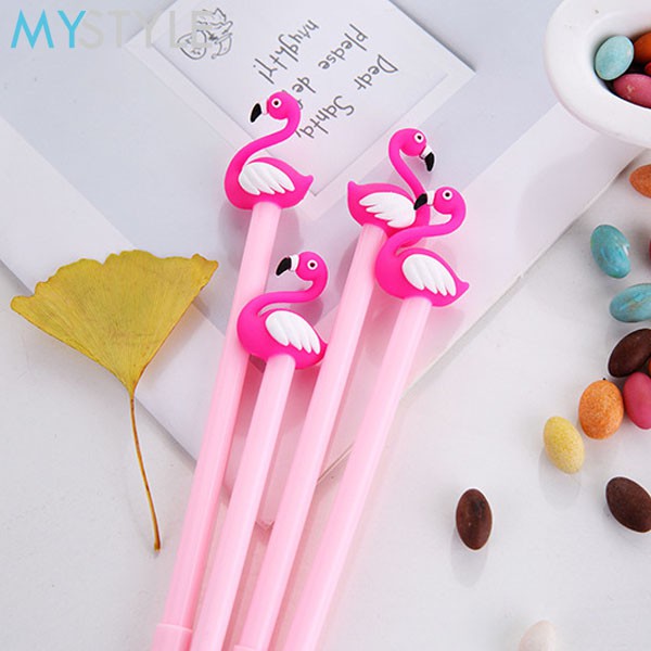 

PEN FLAMINGO PULPEN TINTA PEN GEL HITAM ALAT TULIS SEKOLAH MURAH Pena Karakter Burung Pink Grosir