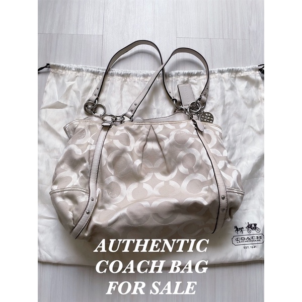 COACH BAG JACQUARD TOTE ORIGINAL PRELOVED