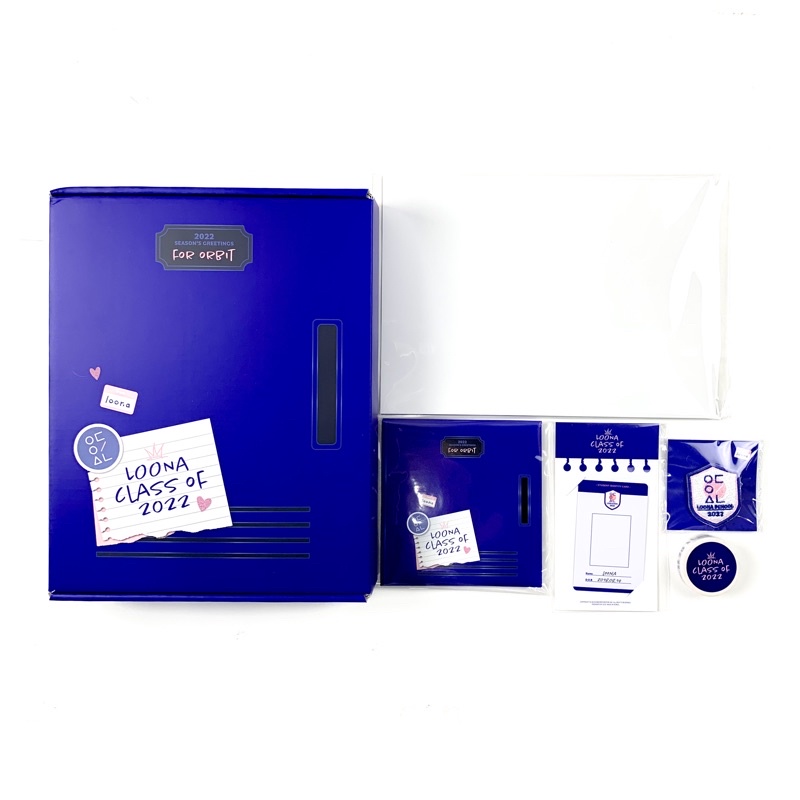 [sharing] LOONA 2022 SEASON'S GREETINGS - Desk Calendar / Planner / Outbox set