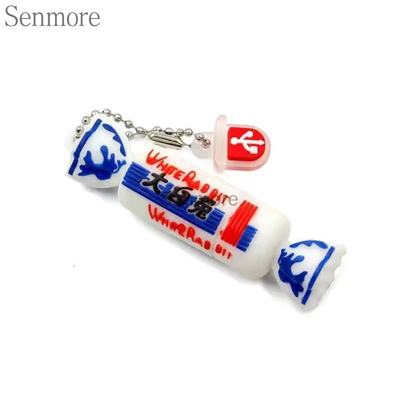 Pendrive128gb 1TB 2tb 1GB / 8 / 16 / 32 / 64 64 Gb Desain Kartun Kelinci Putih Coklat Chips Untuk Hadiah