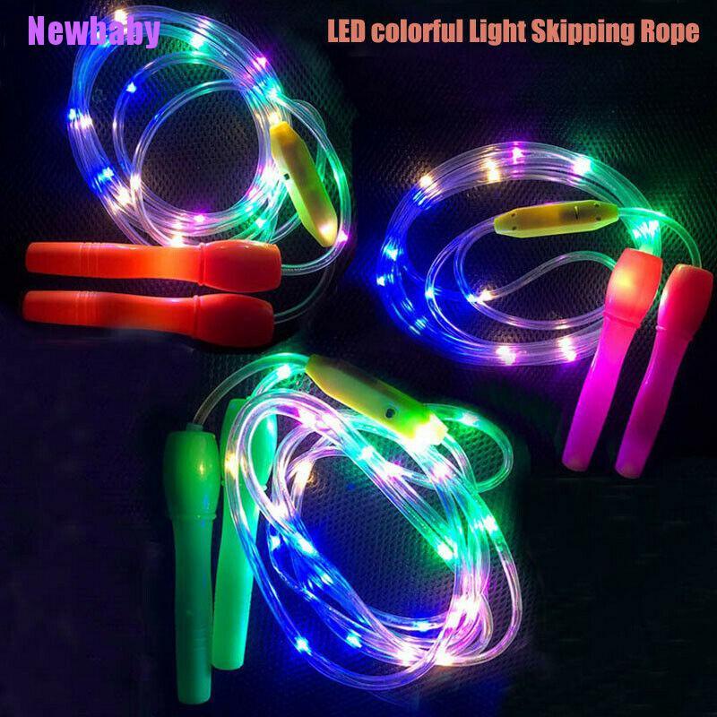 (Newbaby) Tali Skipping Anak Dengan Lampu Led Untuk Latihan Lompat / Fitness