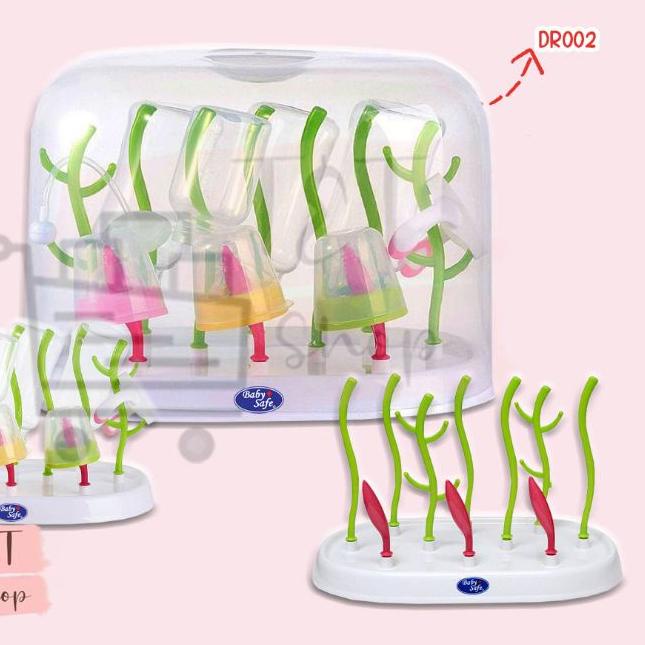 ♨ Drying Rak | Rak Pengering Botol Dot Susu + Cover Penutup | Rak Penyimpan Botol DR002 | DR003 BABY