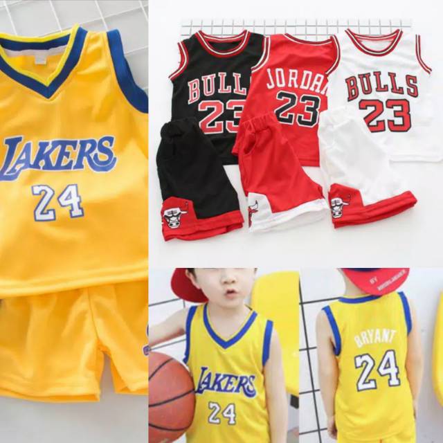  Baju basket  anak Import jersey hi quality baju basket  