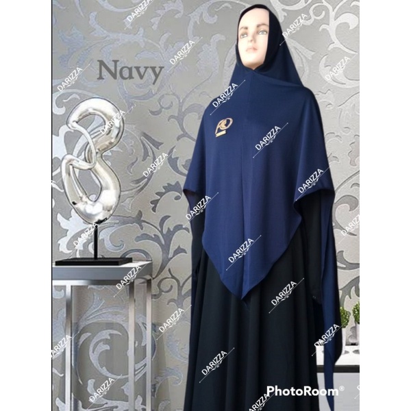 Khimar Anatari Ori FO hijab Jersey Syari-Navy
