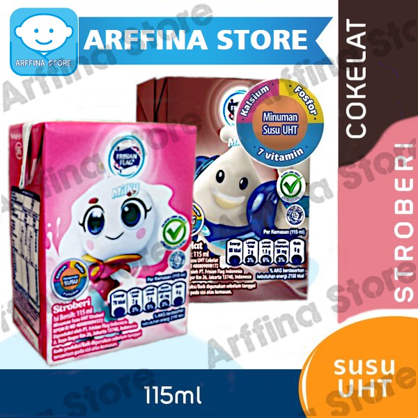 

Frisian Flag Milky UHT 115ml (Coklat/Strawberry)