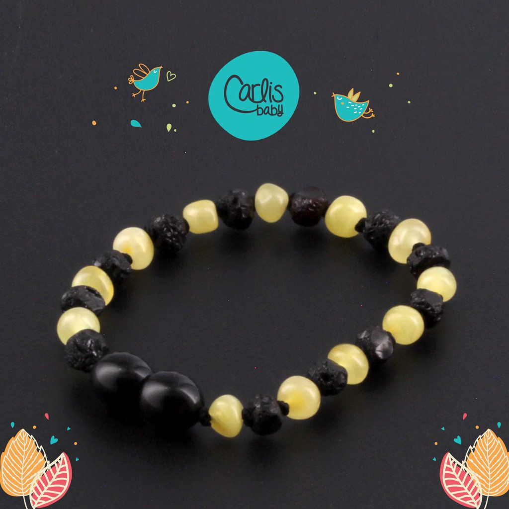 CE168 Gelang Amber Tumbuh Gigi Bayi By Carlis Baby