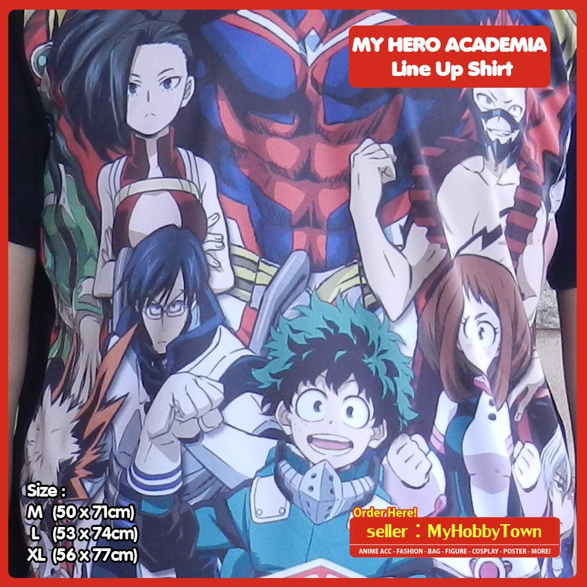 Kaos Anime Boku no Hero Academia Line Up Full Print