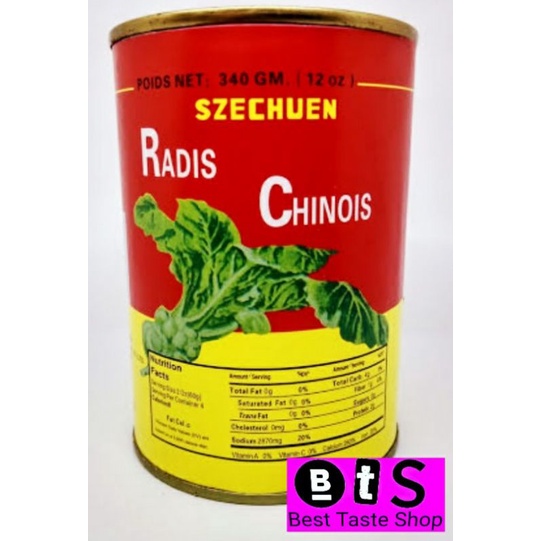 

Szechuen Radis Chinois/ Preserved Vegetable/ Sayur Lobak 340g