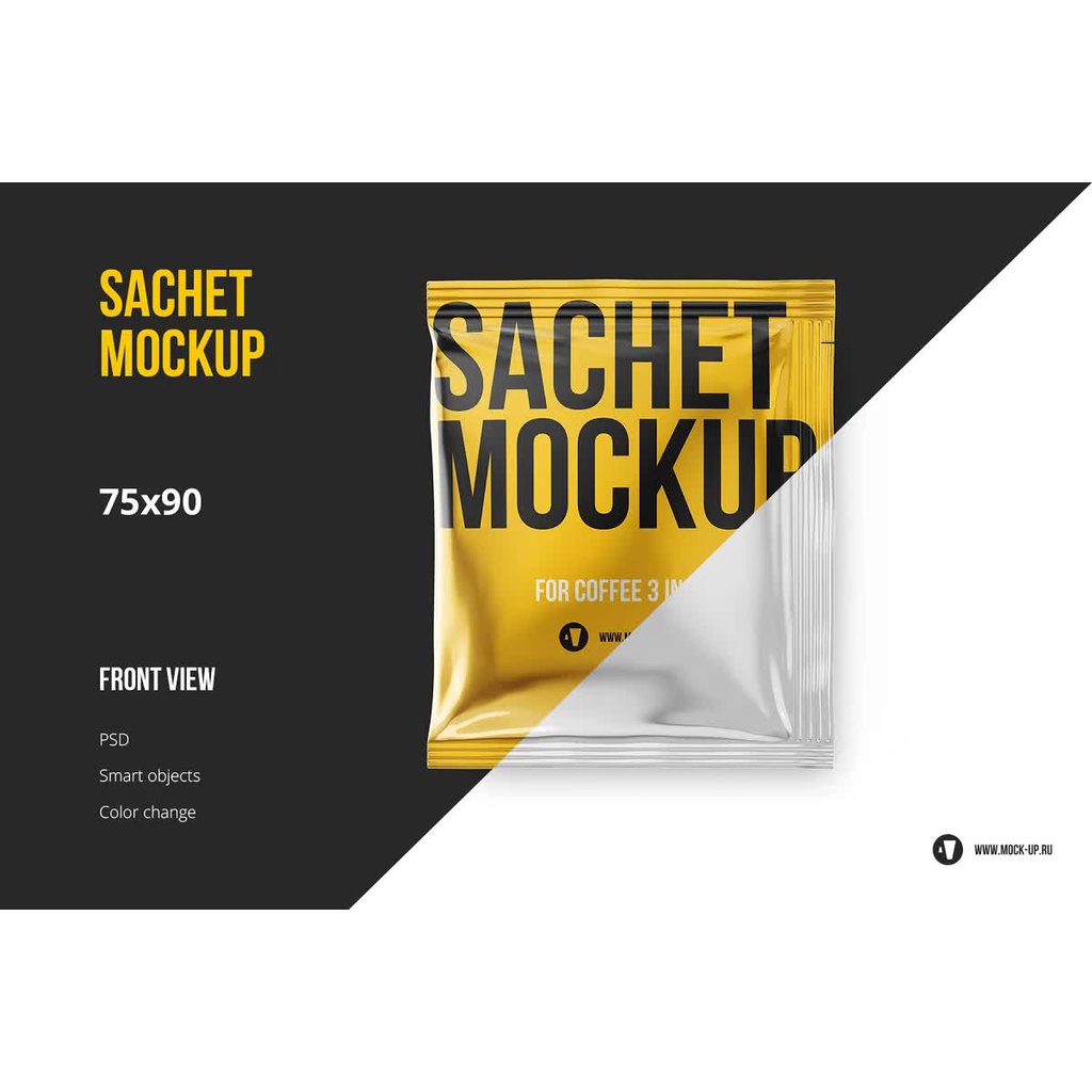 Sachet Big Pack 7 In 1 - Photoshop - Mockup Template