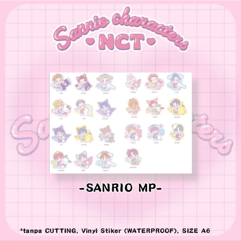 Stiker NCT Sanrio Sticker Set minimal 2 pcs (BACA DESKRIPSI)