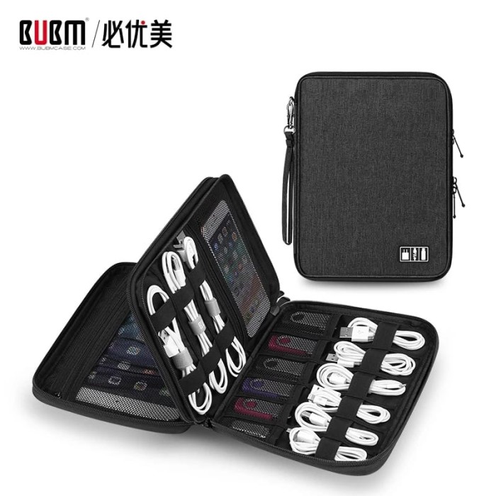 Triple W 2 in 1 Cable Gatget Organizer Tas Kabel USB IPAD Tablet BUBM