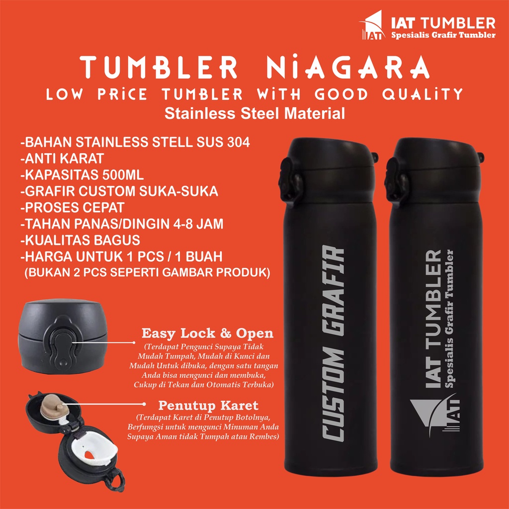 Tumbler Niagara, Thumbler Niagara, Tambler Niagara, Tumbler Custom Grafir, Thumbler Custom Grafir, T