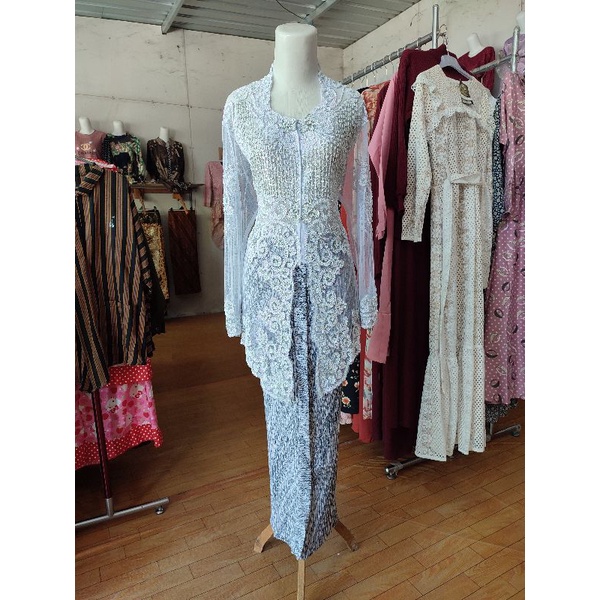 kebaya akad jumbo nikah ijab payet putih mewah
