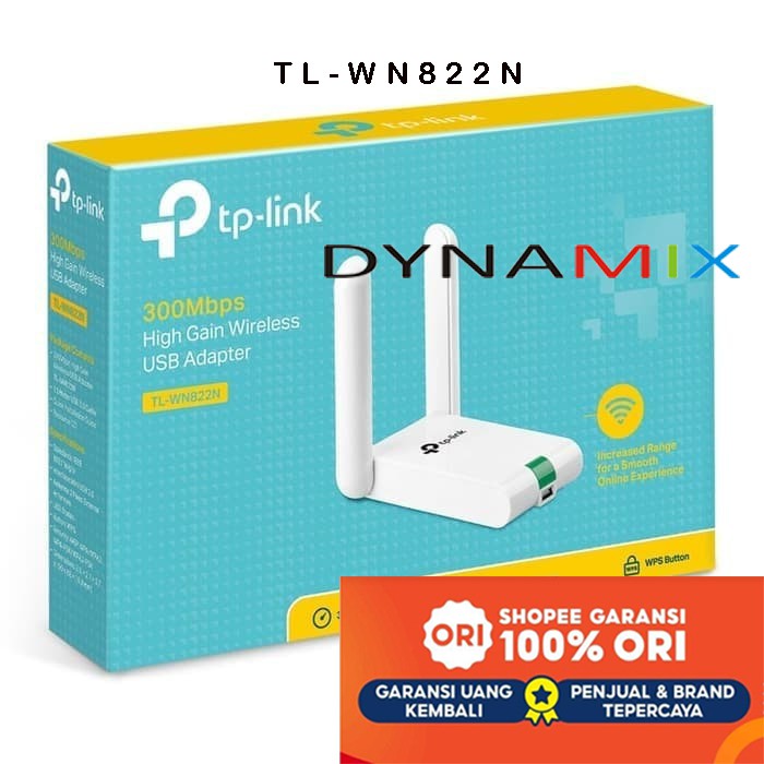 TP-Link TL-WN822N 300Mbps High Gain Wireless USB Adapter | TPLink GARANSI RESMI