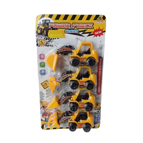 Mainan Power Force Series 4pcs Mainan Mobil Kontruksi Anak OCT-6376