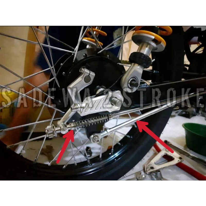 STIK REM DAN STIK PANEL TROMOL RX KING CNC STEANLIES//STIK REM BELAKANG RX KING