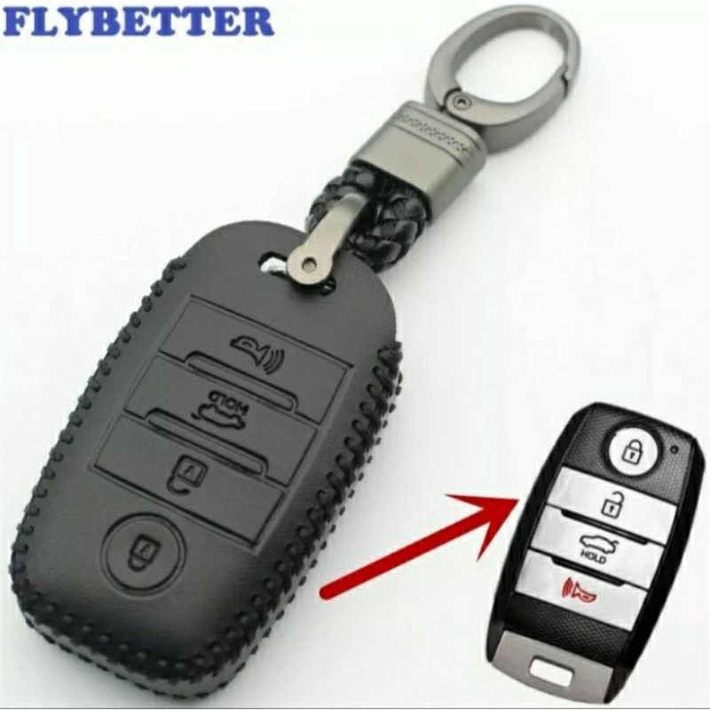 Sarung Kunci Kulit Kia Seltos Sonet (4 Tombol)