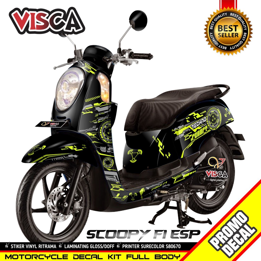 Stiker Decal Scoopy Decal Stiker Scoopy Stiker Decal Motor Scoopy Decal Stiker Scoopy fi Hitech