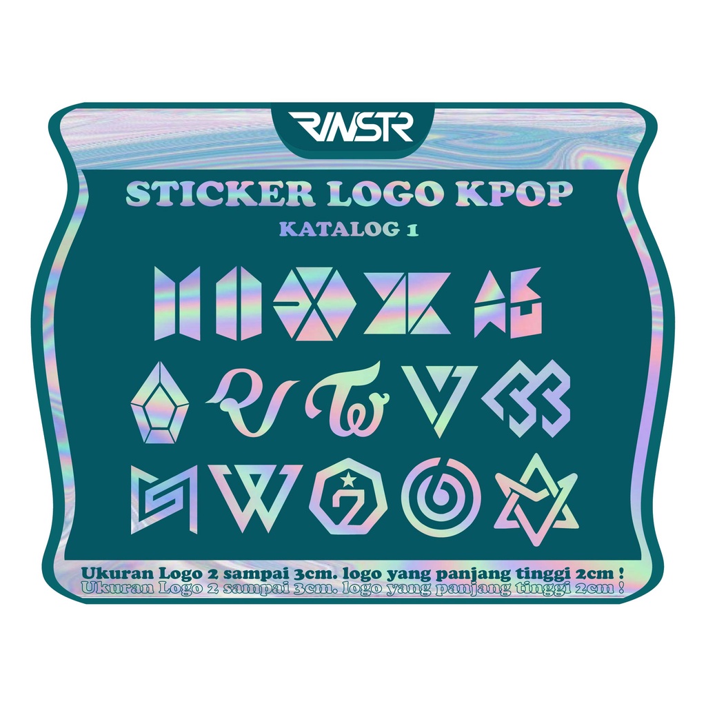 

STICKER CUTTING LOGO KPOP ( KATALOG 1 )