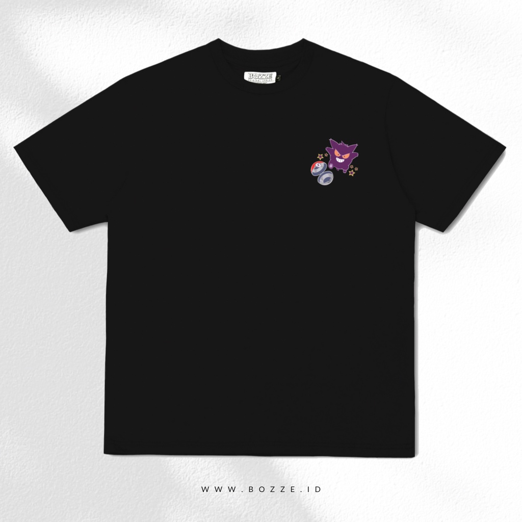 BOZZE Oversize Tee Pocket Master Purple | Gengar | Pokemon Unisex Tee