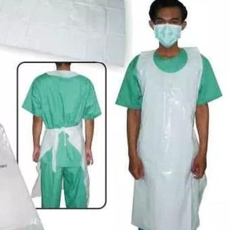 Apron plastik clemek baju apron medis sehats5 Murah
