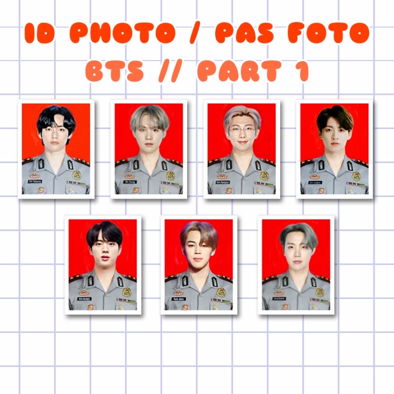 ID photo / pas foto bts polisi season greetings muster