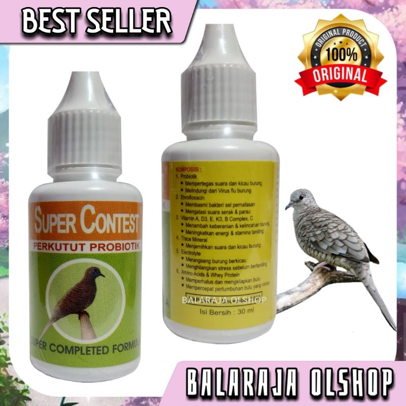 SUPER CONTEST PERKUTUT PROBIOTIK VITAMIN BURUNG PERKUTUT