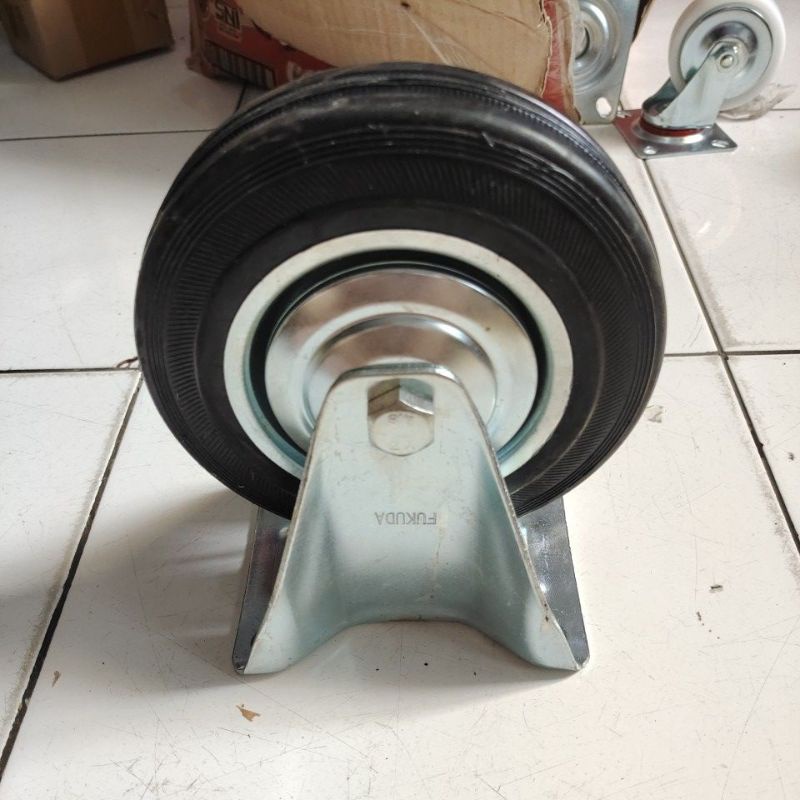 roda karet 6&quot; mati / roda troly 6&quot; mati /roda Caster 6&quot; mati