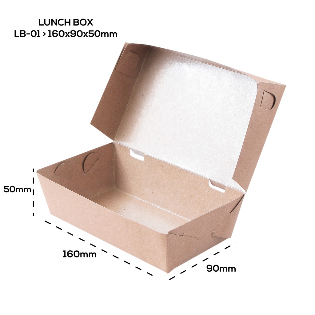 Paper Lunch Box Medium Lunch Box Medium (LB1K2-Laminasi)