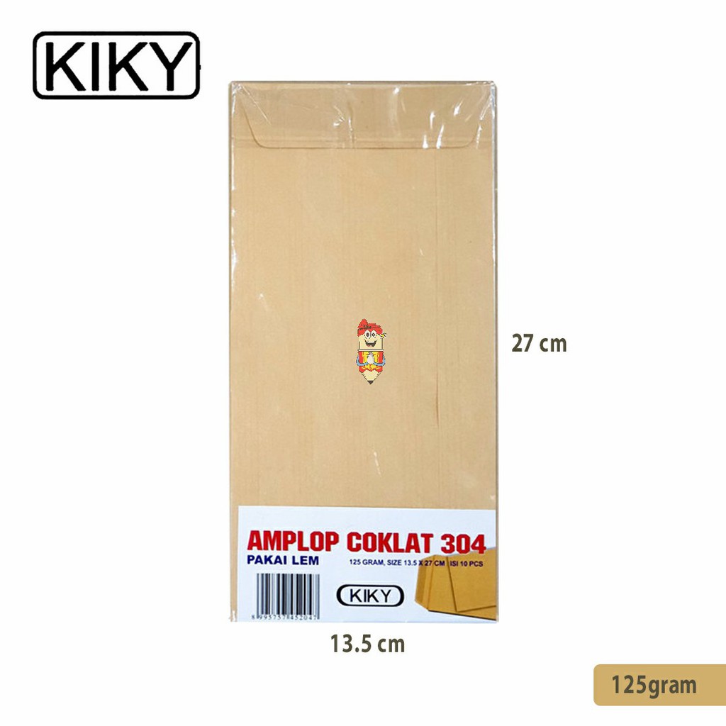

Amplop cokelat 304 Kiky isi 10 pcs