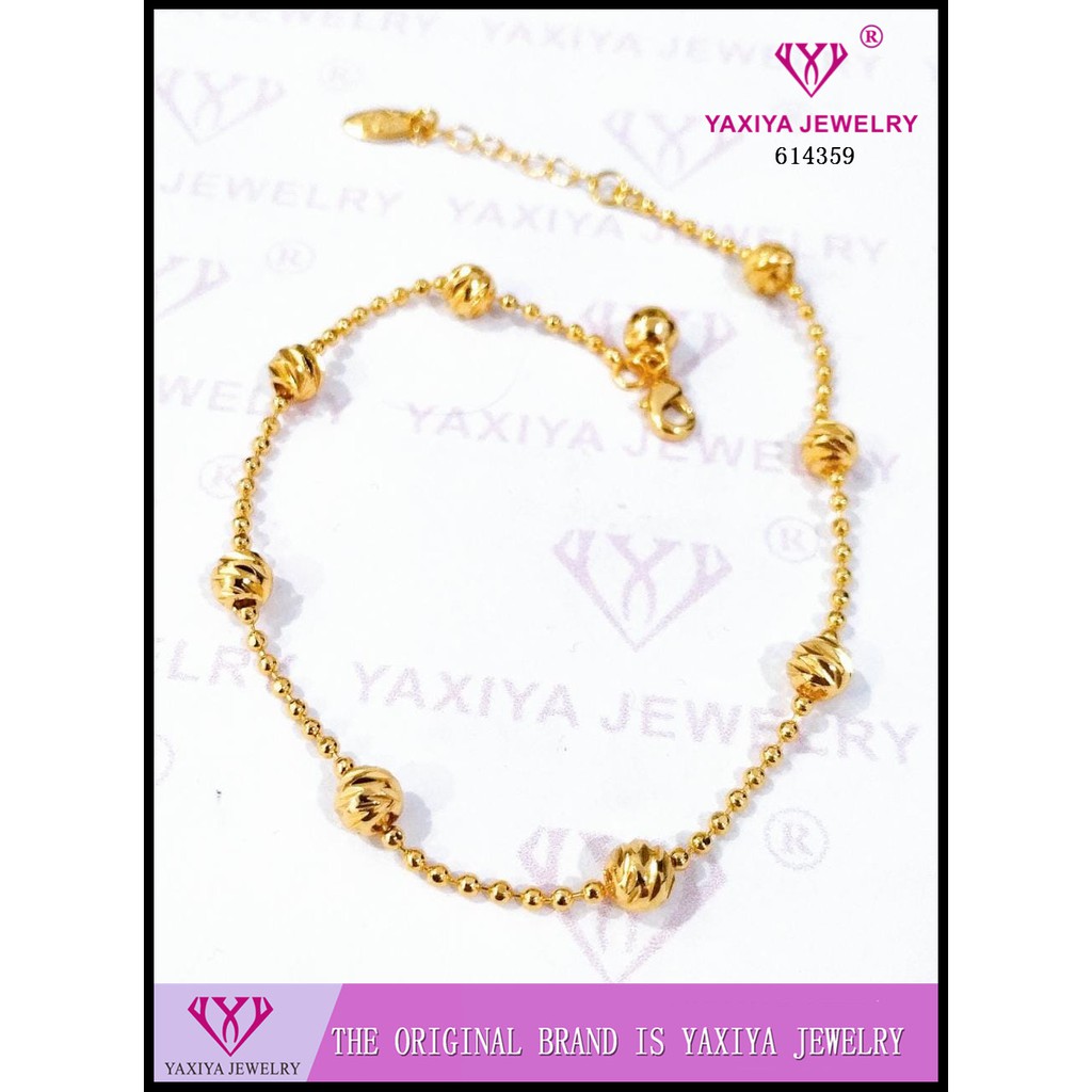 

Gelang Kaki Lapis Emas Dewasa Perhiasan Imitasi Gold Yaxiya Jewelry 127