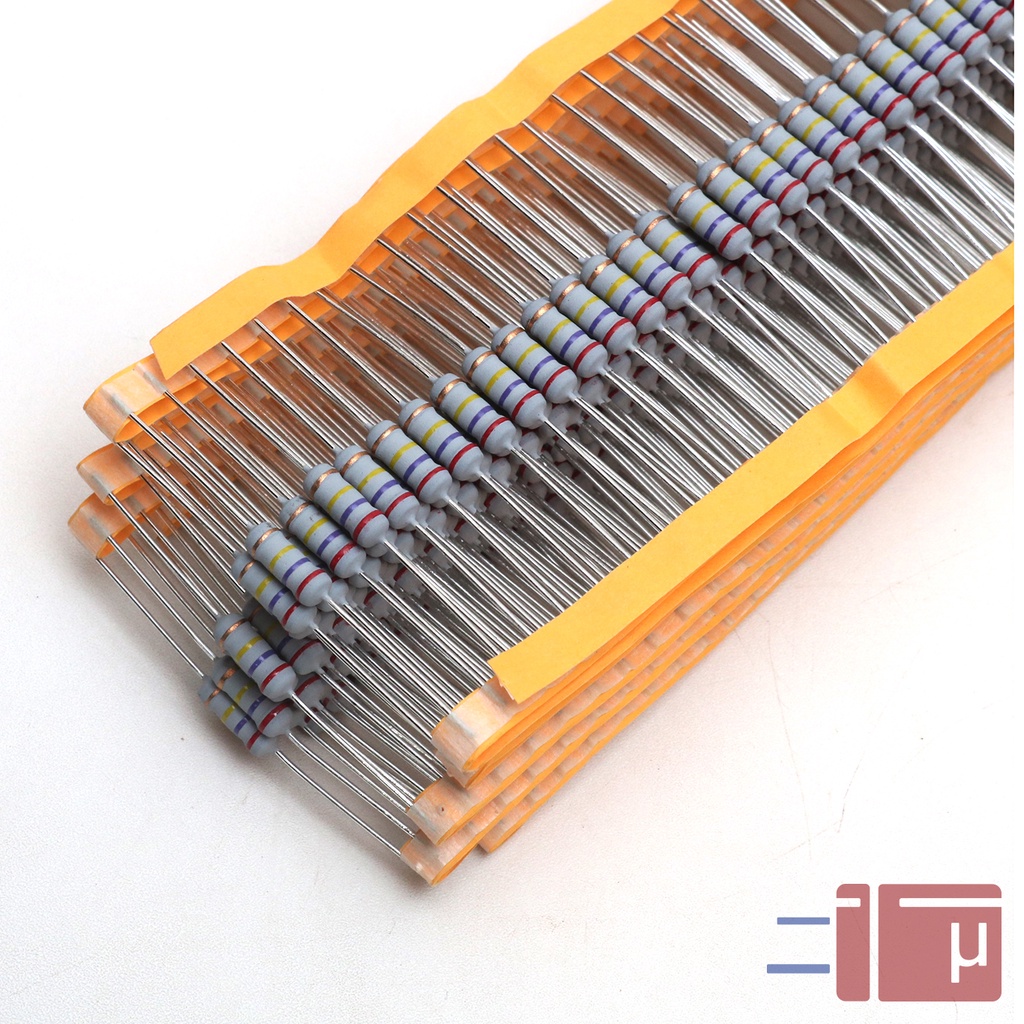 x10 Resistor 270K 1W Metal Oxide 5% Taiwan Kaki Tembaga