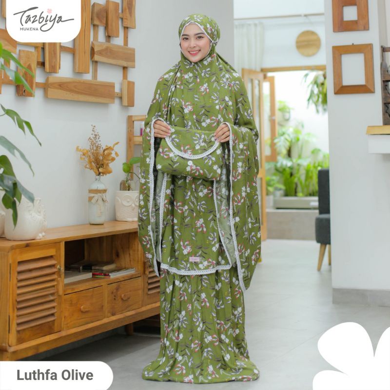 MUKENA TAZBIYA ALLOVER 2IN1 LUTHFA SERIES ALLSIZE