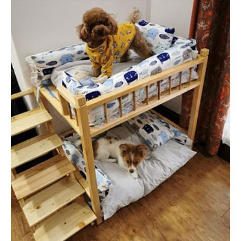 kasur hewan tingkat / kasur kucing / kasur anjing / kasur kayu jati Belanda