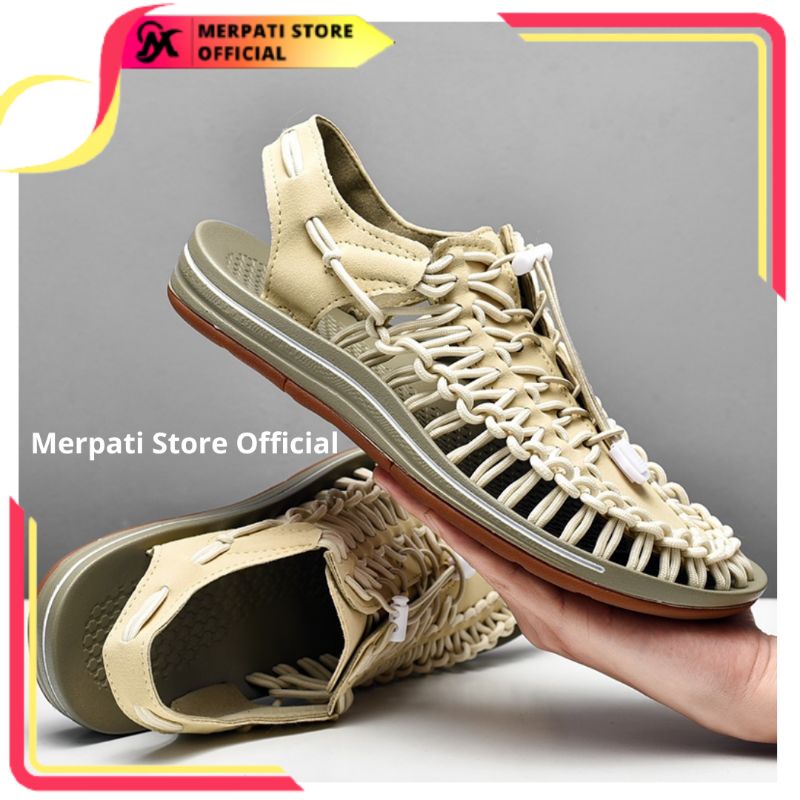 Merpati Store - Sandal Sepatu Hiking Kulit Asli Pria Wanita Keren Handmade Waterproof Olahraga Hiking