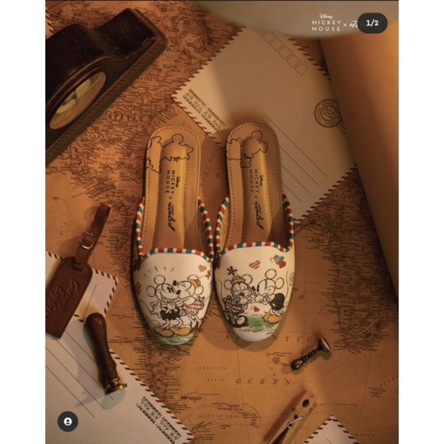 ittaherl dear mickey slipper round cloud sz 36