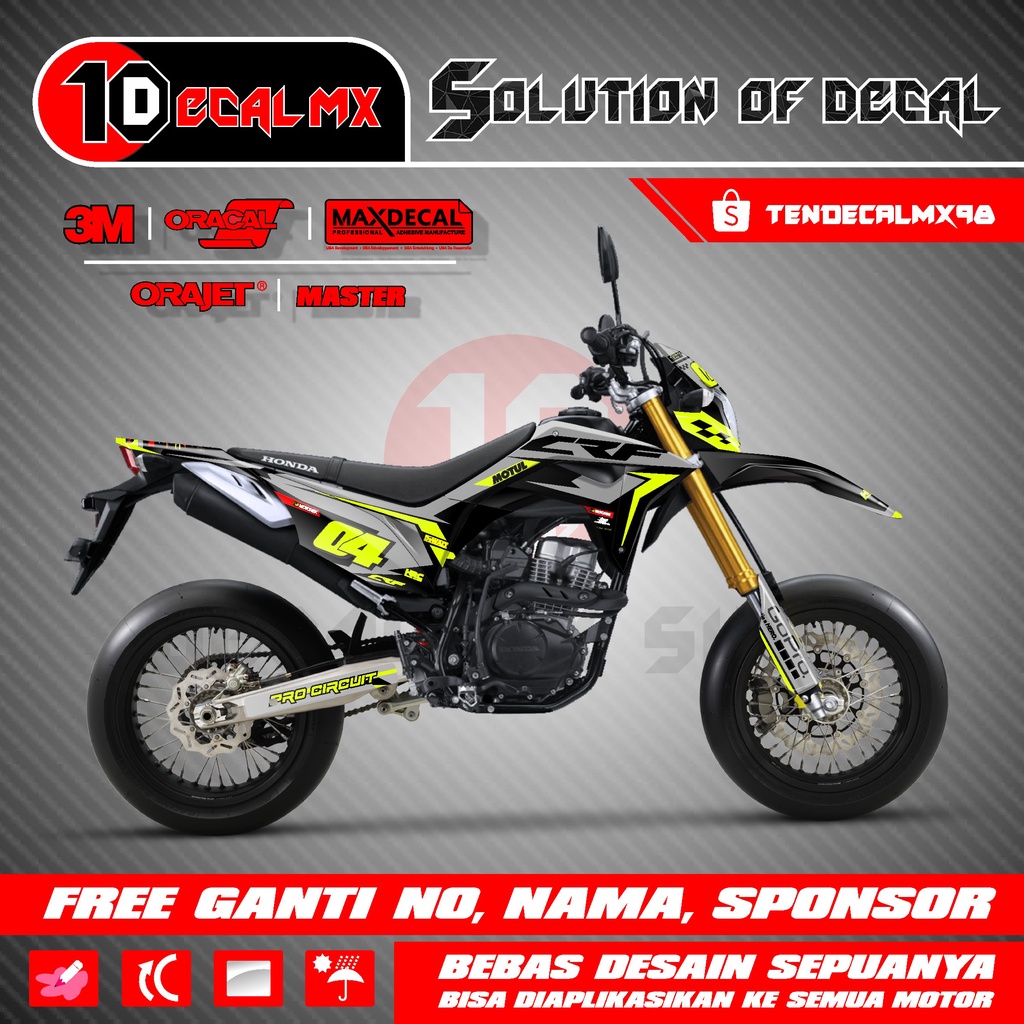 Decal CRF 150 L Full Body Abu Stabilo desain custom