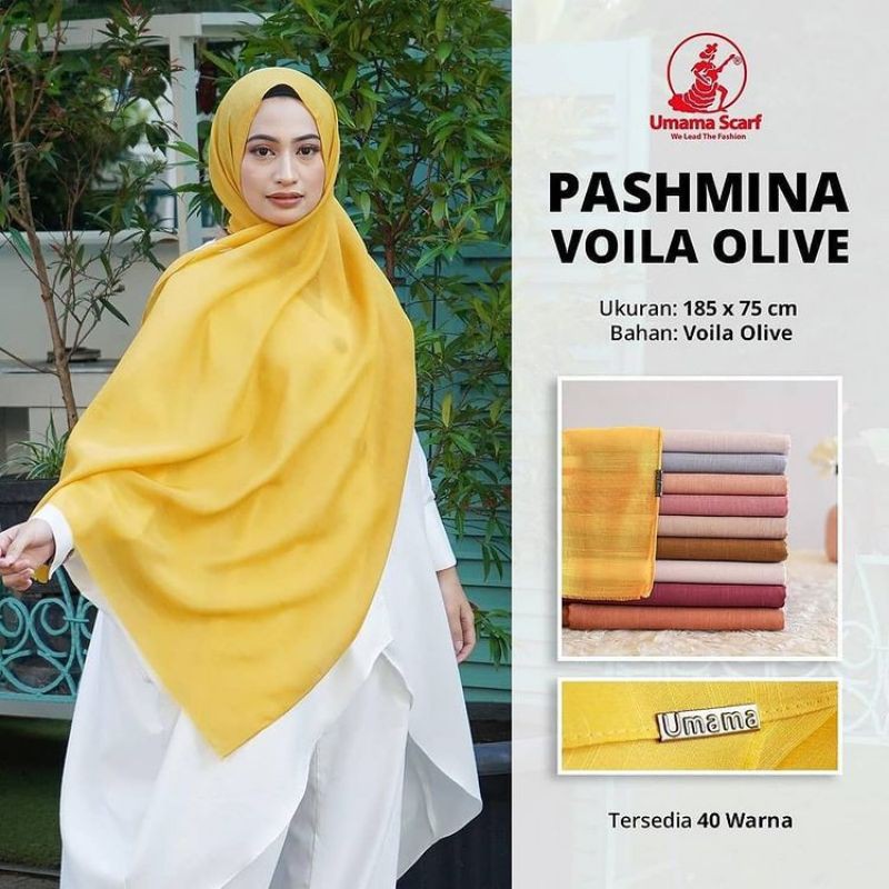 Jilbab PASHMINA VOILA OLIVE BY UMAMA