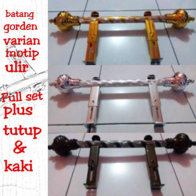 Gorden rolet soka uril gold silper coklat harga murah